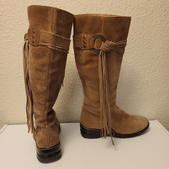 Söfft Tan-Brown Tassel Boots Size 6MW - Picture 4 of 13